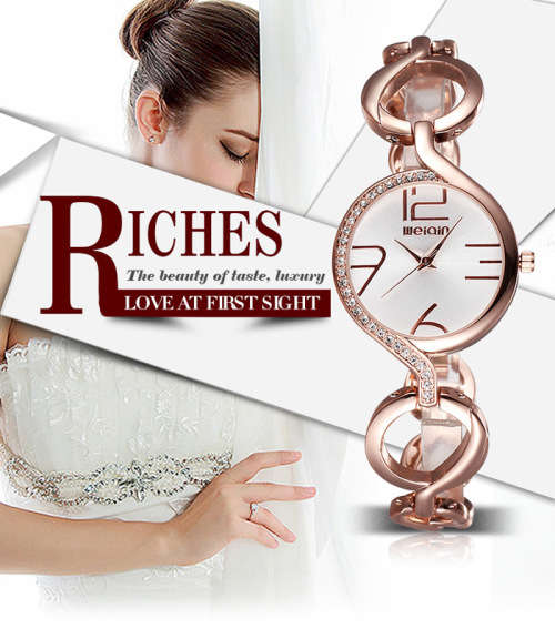 --***WEIQIN 2062 GLAMOUROUS  Women Japan Quartz Watch