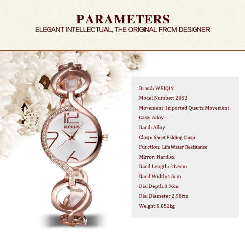 --***WEIQIN 2062 GLAMOUROUS  Women Japan Quartz Watch