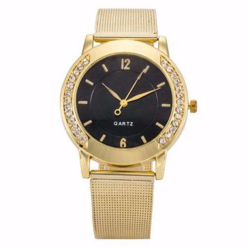 --***Womens  Gold Mesh Belt  Classic Quartz Stainless Steel Wrist Watch !!