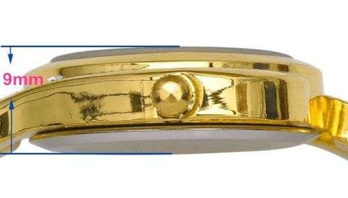 --***LADIES **  LOVELY CANSNOW **GOLDEN BANGLE **QUARTZ WATCH**