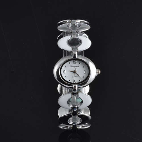 --***LADIES **EXQUISITE CHAOYADA *SILVER BANGLE **QUARTZ WATCH**