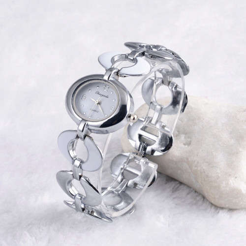 --***LADIES **EXQUISITE CHAOYADA *SILVER BANGLE **QUARTZ WATCH**