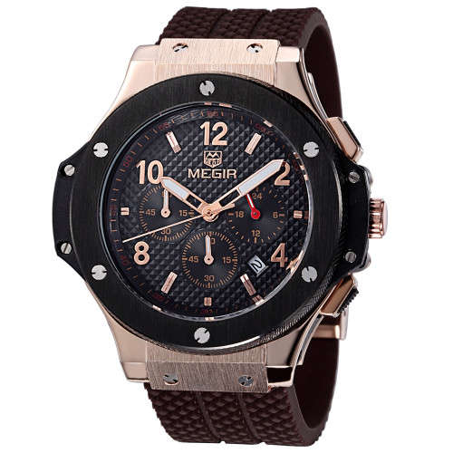 ***  Megir Brand Chronograph Business  Mens Watch ** 6 Hands**