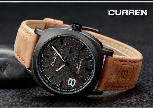 **** New BLACK DIAL  EXQUISITE CURREN 8139 POPULAR QUARTZ ANALOG LEATHER CHIC WRIST WATCH VOGUE