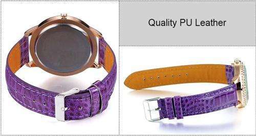 --***LADIES **AUSTRIAN CRYSTAL ENCRUSTED ~Gogoey~ROSE GOLD  QUARTZ  Watch  -