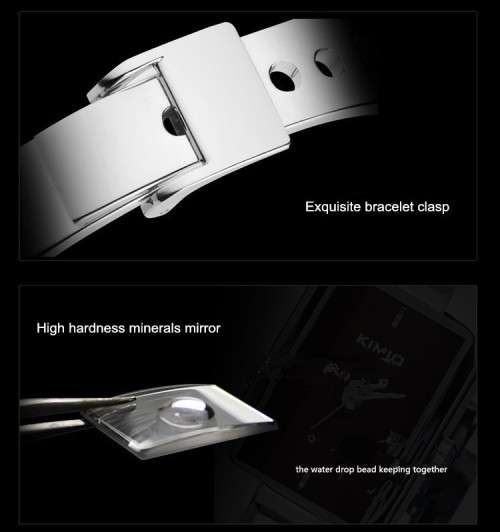 --***LADIES ** FEMININE KIMIO **SILVER BANGLE **QUARTZ WATCH**