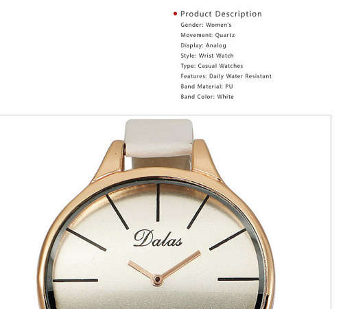 --***LADIES ** BIG DIAL *CURVED ROSE GOLD **QUARTZ WATCH**