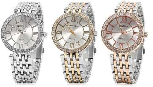 -**LADIES GENEVA  CONTENA -**2 TONE ROSE GOLD/SILVER** LUXURY QUALITY DRESS WATCH