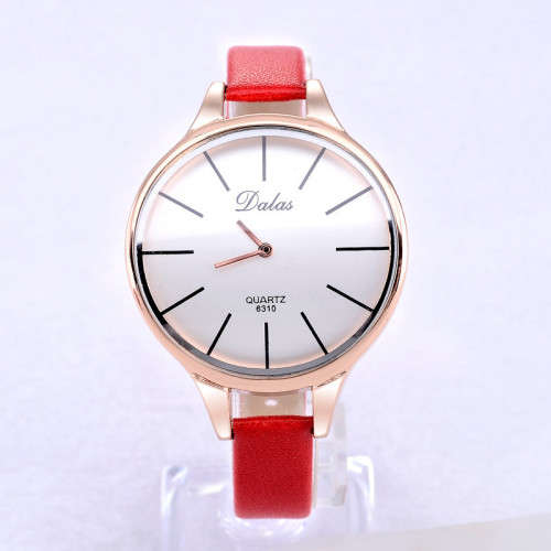 --***LADIES ** BIG DIAL *CURVED ROSE GOLD **QUARTZ WATCH**