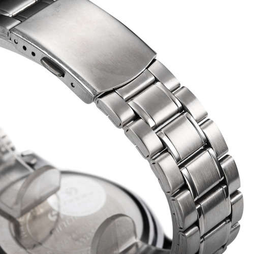 -- * **ELEGANT  SINOBI ALL STEEL GOLD TRIM ANALOG DRESS WATCH**