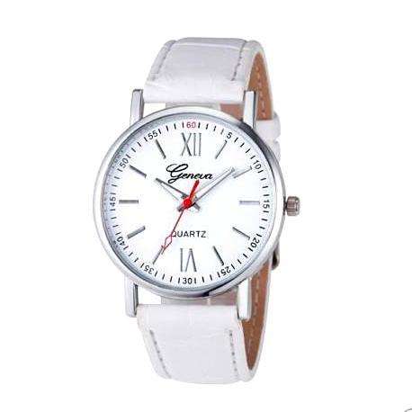 --***LADIES ** HOT FASHION ** RED POINTER GENEVA ~  QUARTZ WATCH** LEATHER  STRAP