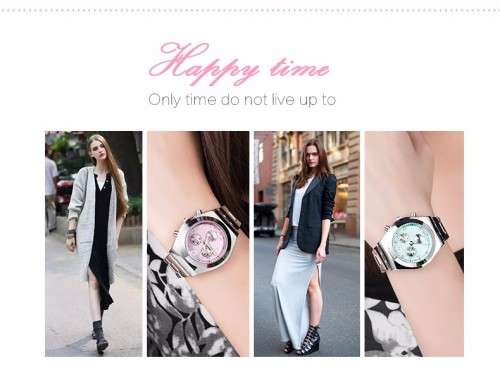 Elegant Luxury Ladies Quartz  Wristwatch Relogio Feminino Montre Femme Reloj Mujer 8399