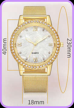 -***LADIES **FINE DETAILED CLASSY  ROMAN NUMERALS CRYSTAL ENCRUSTED  WATCH !!