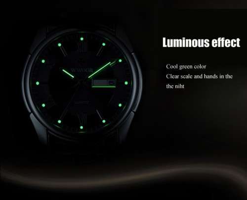 *** TOP QUALITY -MEN WWOOR ALL STEEL DRESS WATCH-ALL SILVER **