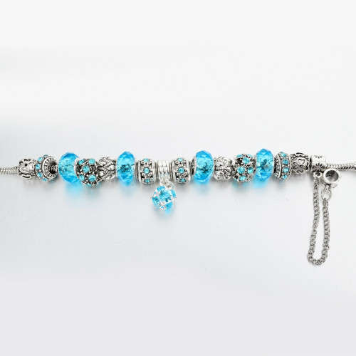 -***LONGWAY**2016 Fashion Jewelry Bracelets & Bangles **BLUE Austrian Crystals *