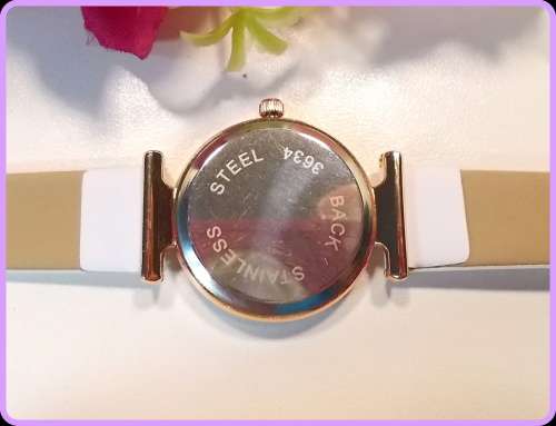 --***LADIES **New Fashion UK Geneva 3634 Brand Colorful White Leather Strap Quartz Watch