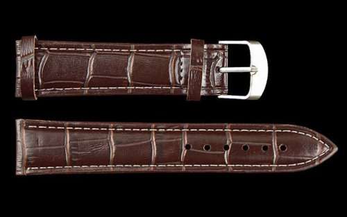 ***Men Mode  Stainless Steel Sports Quartz Wrist Watch Brown Leather Band