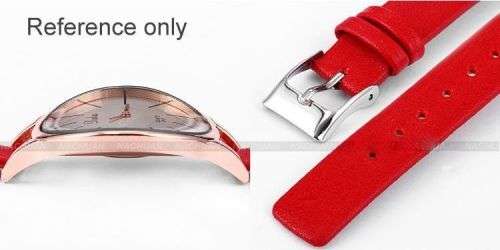 -***LADIES **BIG DIAL CURVED DALAS WHITE STRAP WATCH !!