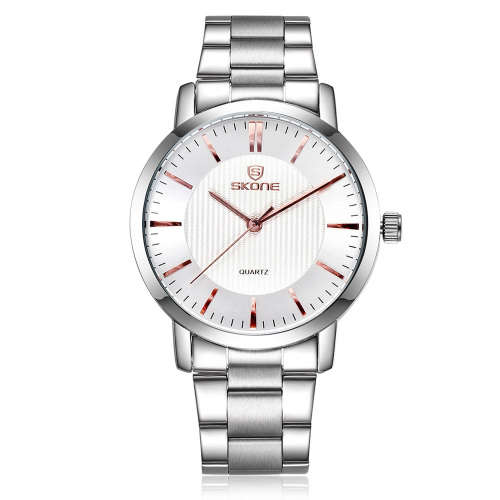 -- * **ELEGANT LADIES SKONE ( M 7313 ) ALL STEEL ROSE GOLD POINTERS ANALOG DRESS WATCH**