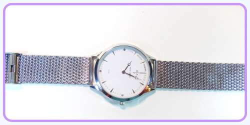 $199--***Womens Big Dial Nick Cabana Brand**Exclusive** White Dial Silver Stainless Steel Belt.**