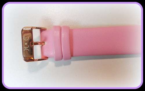 --$49- Womens Nick Cabana Brand** BEAUTIFUL UNIQUE* Elixer Rose** Gold Dial Pink Leather  Belt.*