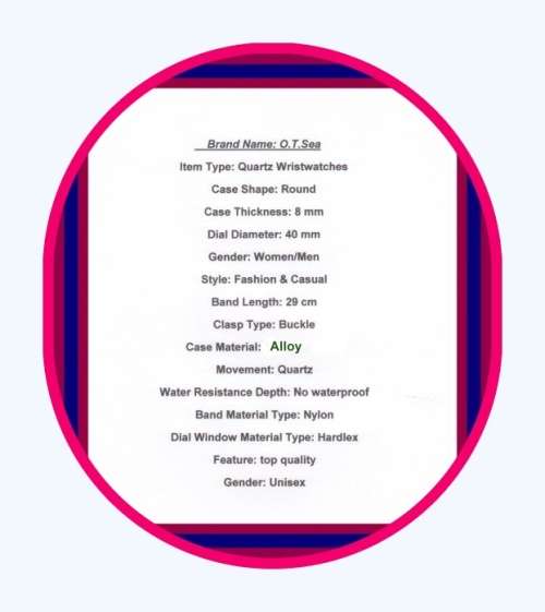 **Big Dial Modern Fashion comFortable unisex watch ***