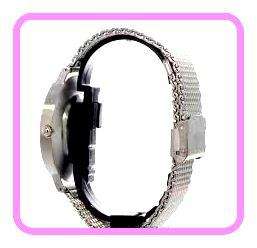 $49--***Womens Big Dial Nick Cabana Brand**Exclusive** White Dial Silver Stainless Steel Belt.**