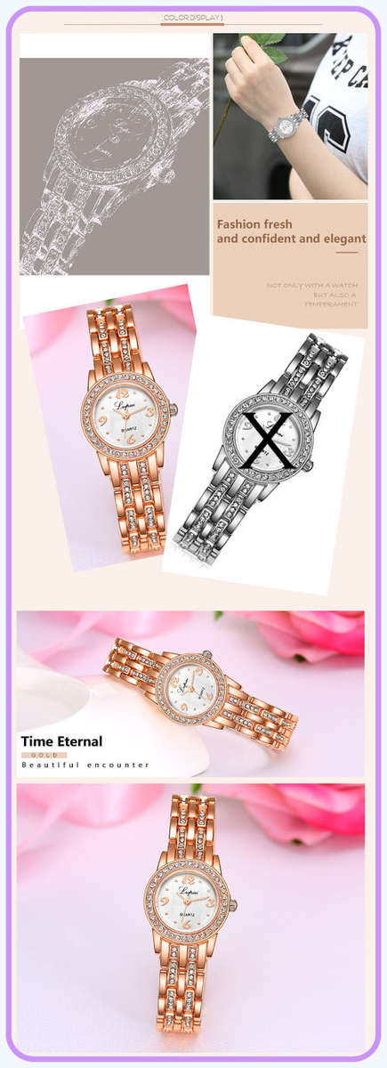 --***LADIES **ELEGANT,BEAUTIFUL and FEMININE** GOLD QUARTZ WATCH**