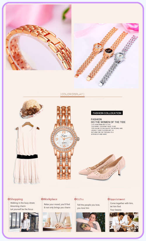 --***LADIES **ELEGANT,BEAUTIFUL and FEMININE** GOLD QUARTZ WATCH**