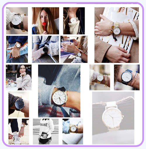 --  2017 -   Quality Ladies/Men Ultra Thin Silver Casual Quartz Watch_ stainless steel Mesh strap