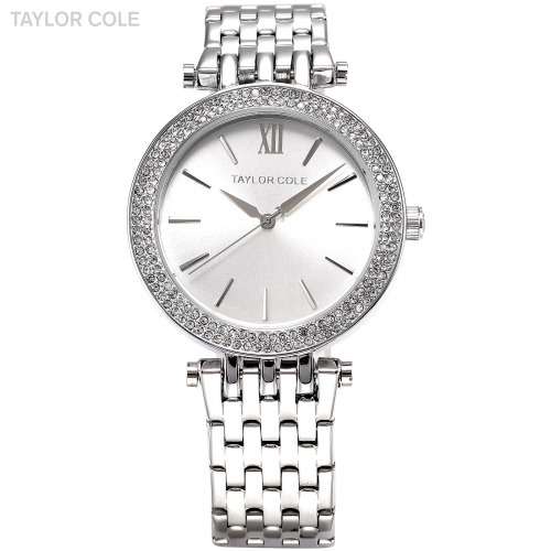 From UK** Magnifisant* Silver Taylor Cole Lady Georgeos Steel Band Luxury Watch*