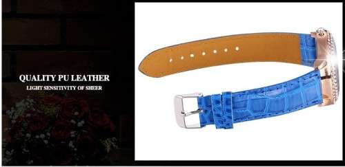 --***LADIES **AUSTRIAN CRYSTAL ENCRUSTED ~Gogoey~ROSE GOLD  QUARTZ  Watch  -