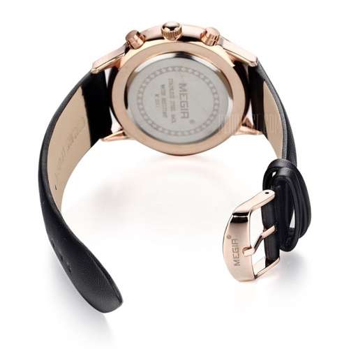 *** Megir Brand Top Watch** Nato Strap Luxury Men Quartz Wristwatch CHRONOGRAPH * 6 HANDS *