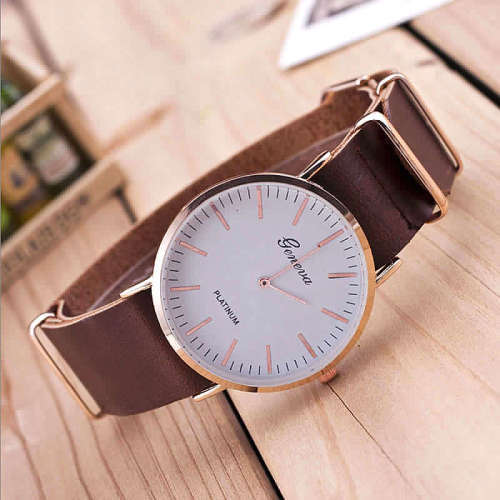 Geneva**Big Dial Modern Fashion comFortable unisex watch ***