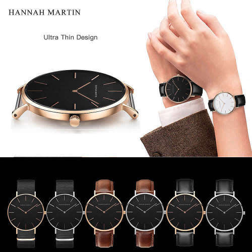 **Big Dial Modern Fashion comFortable**HM**BRAND  unisex watch-Canvas Strap ***