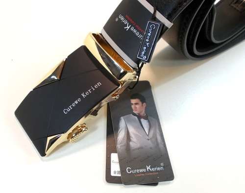 ** Men **Curewe Kerien** leather collection  automatic Buckle  Fashion Waist Belt   *