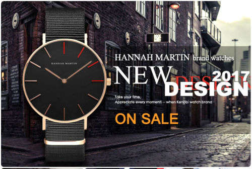 **Big Dial Modern Fashion comFortable**HM**BRAND  unisex watch-Leather Strap ***