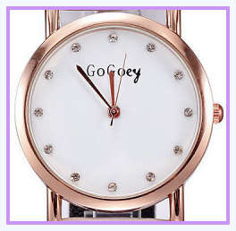 **GOGOEY BRAND 844* SUMMERFUN COLORFULL ** Quartz Watch with Leather Strap *