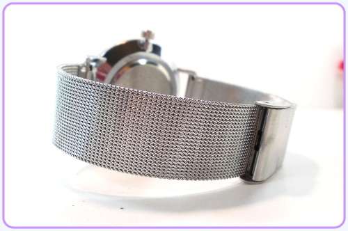 --  2017 -   Quality Ladies/Men Ultra Thin Silver Casual Quartz Watch_ stainless steel Mesh strap