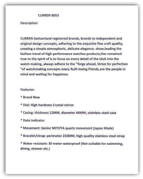 CURREN®8053 HEAVY ALL STEEL MENS AUTO DATE ALL SILVER QUALITY WATCH