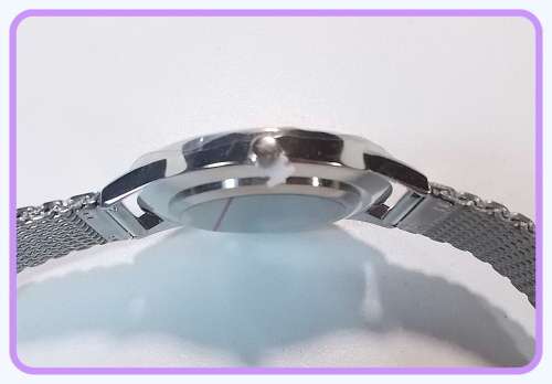 --  2017 - Quality Casual ladies Silver quartz-watch stainless steel Mesh strap