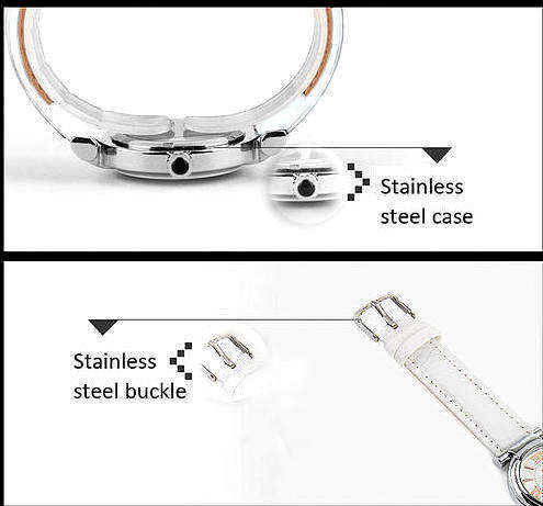 --***LADIES ** HOT FASHION **UK GENEVA ~  QUARTZ WATCH** LEATHER  STRAP