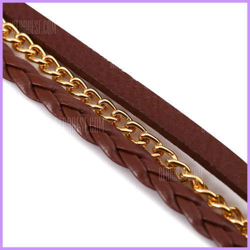 --*****WOMEN BROWN  WRAP LEATHER  BRACELET WRIST WATCH**