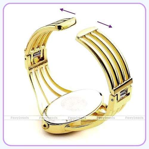 --***LADIES *ELEGANT **CANSNOW **GOLDEN BANGLE **QUARTZ WATCH**