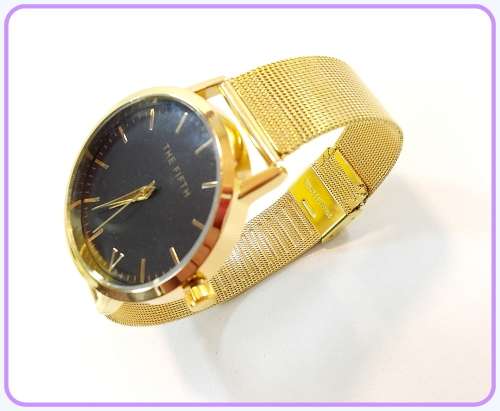 --  2017 - Gold  Luxury Quartz Casual men/ladies quartz-watch stainless steel Mesh strap