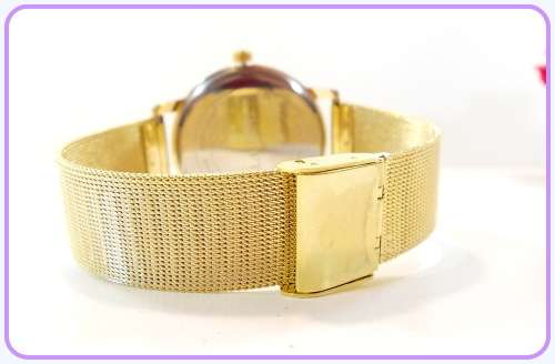 --  2017 - Gold  Luxury Quartz Casual men/ladies quartz-watch stainless steel Mesh strap