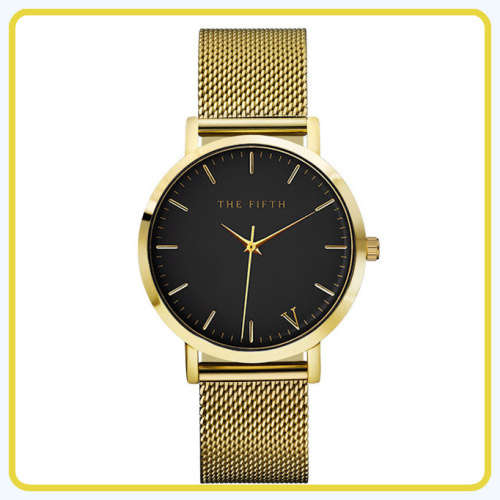 --  2017 - Gold  Luxury Quartz Casual men/ladies quartz-watch stainless steel Mesh strap