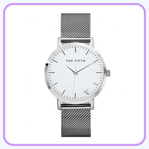 --  2017 -   Quality Ladies/Men Ultra Thin Silver Casual Quartz Watch_ stainless steel Mesh strap