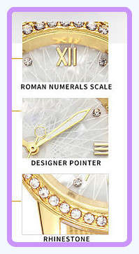 -***LADIES **FINE DETAILED CLASSY  ROMAN NUMERALS CRYSTAL ENCRUSTED  WATCH !!