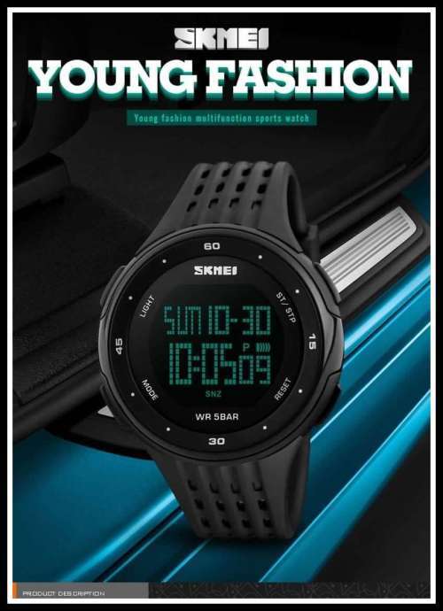 ***SKMEI **Model 1219 ** Dual Time" Rose Gold Chronograph Waterproof  Watch**